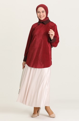 Claret Red Blouse 4480-03