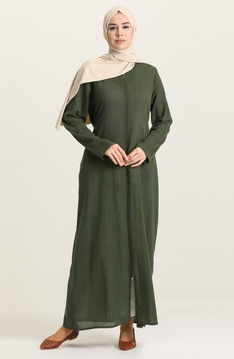 Dunkelgrün Abayas 8484-02