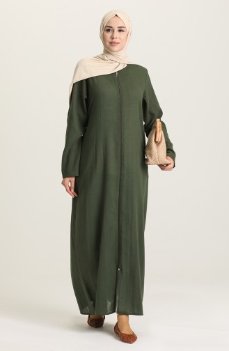 Dunkelgrün Abayas 8484-02