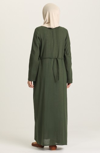 Dunkelgrün Abayas 8484-02