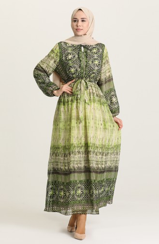 Grün Hijab Kleider 21Y3144400-01