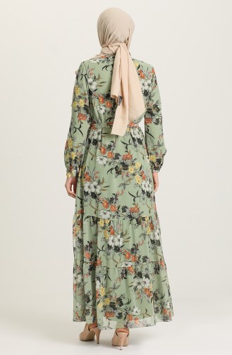 Green Hijab Dress 21Y3137600-02