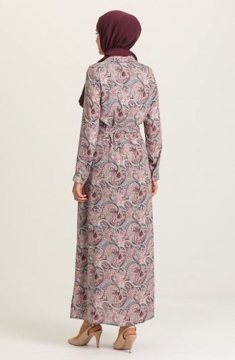 Dusty Rose Hijab Dress 0010-02