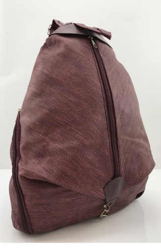 Claret Red Backpack 001159.BORDO