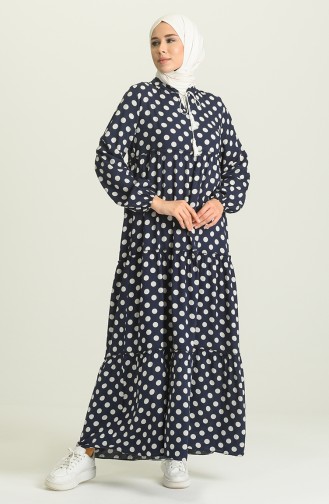 Robe Hijab Bleu Marine 5290-02