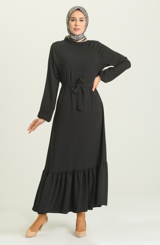 Black İslamitische Jurk 1009-06