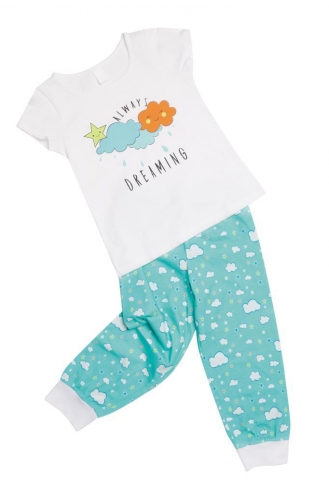 Pyjama Enfant Blanc 00410-01