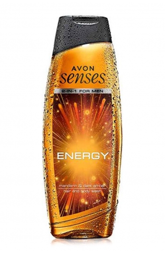 Avon Energy Manderin Dark Amber Duş Jeli Vücut Şampuanı 500 Ml. SAMPUAN0666-01 Kahverengi
