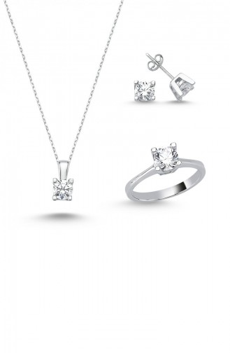 Swarovski Dört Tırnak Tek Taş Set Standart 22 Numara Yst6155 4859