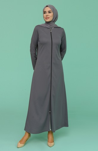 Gray Abaya 1012-03