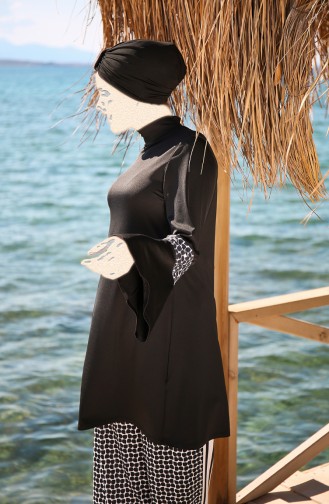 Black Modest Swimwear 624