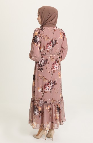 Mink Hijab Dress 7001-01