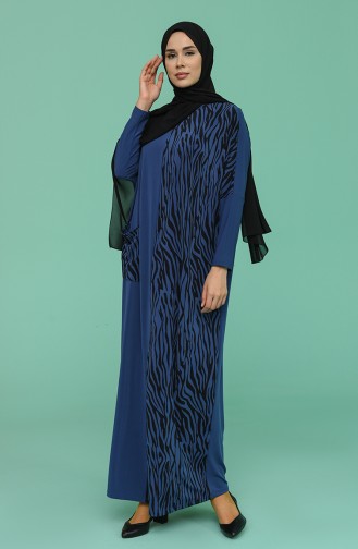 Indigo Hijab Kleider 1497-01