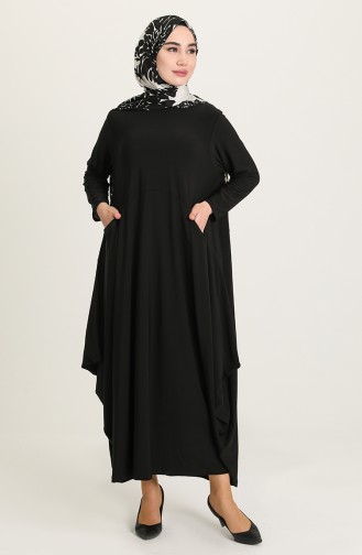 Robe Hijab Noir 1686-04
