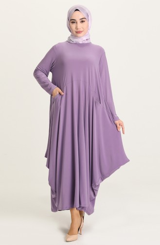 Violet Hijab Dress 1686-05