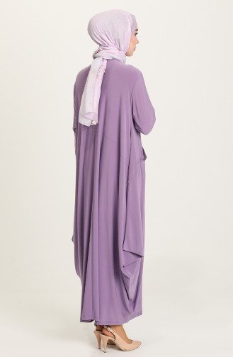 Violet Hijab Dress 1686-05