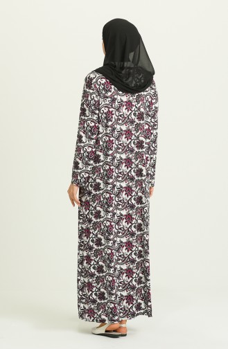 Fuchsia Hijab Dress 2340-02