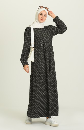 Schwarz Hijab Kleider 21Y8399-01