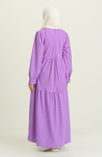 Purple Hijab Dress 21Y8399-04