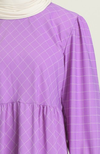 Purple Hijab Dress 21Y8399-04