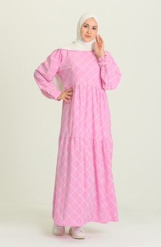 Pink Hijab Dress 21Y8399A-01