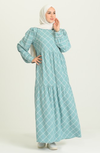 Robe Hijab Vert noisette 21Y8399A-03