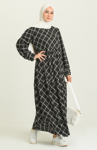 Black Hijab Dress 21Y8399A-05