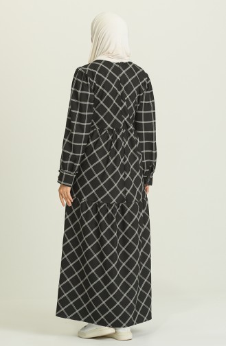 Schwarz Hijab Kleider 21Y8399A-05