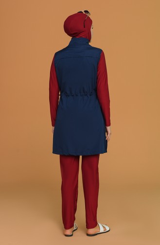 Navy Blue Swimsuit Hijab 7110-02
