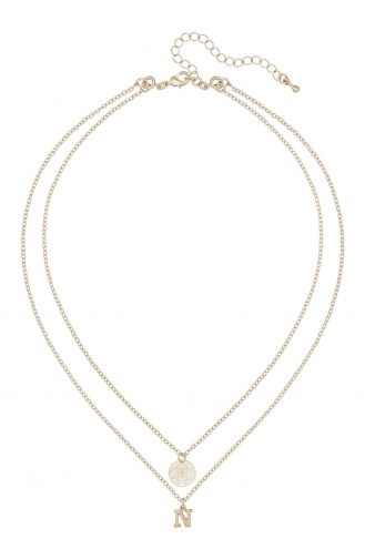 Avon Izobel Baş Harf İkili Kolye - N Harfi TKLY02073-01 Altın Rengi