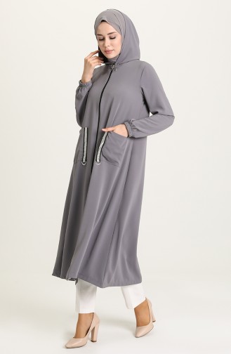 Gray Abaya 5376-04