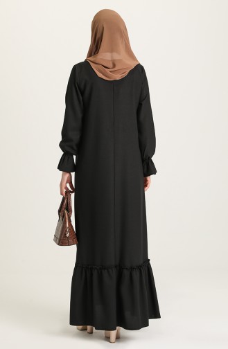 Black Hijab Dress 5009-01