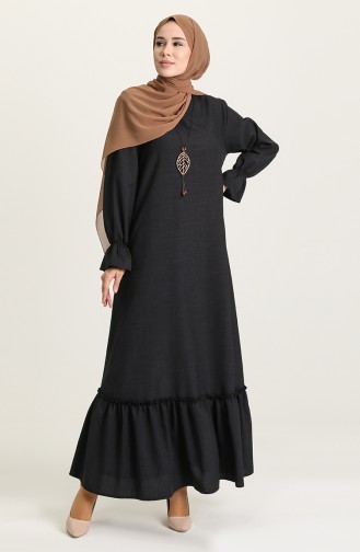 Dunkelblau Hijab Kleider 5009-02