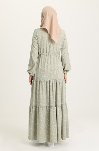 فستان أخضر فاتح 81802-03