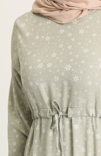 فستان أخضر فاتح 81802-03