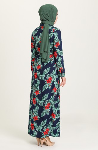 Robe Hijab Bleu Marine 0006-02