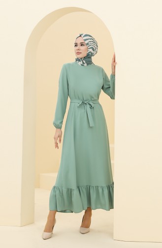 Green Almond Hijab Dress 2003-01