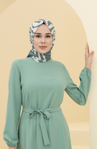 Green Almond Hijab Dress 2003-01