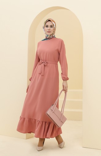 Robe Hijab Rose Pâle 2003-04