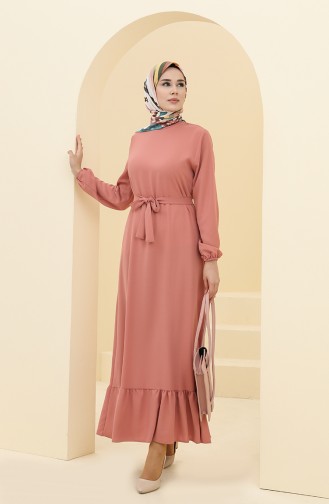 Robe Hijab Rose Pâle 2003-04