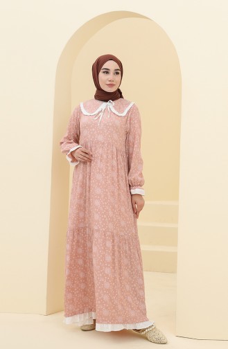 Powder Hijab Dress 21Y8400-03