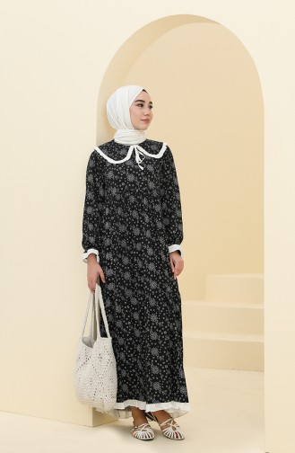 Black Hijab Dress 21Y8400-05