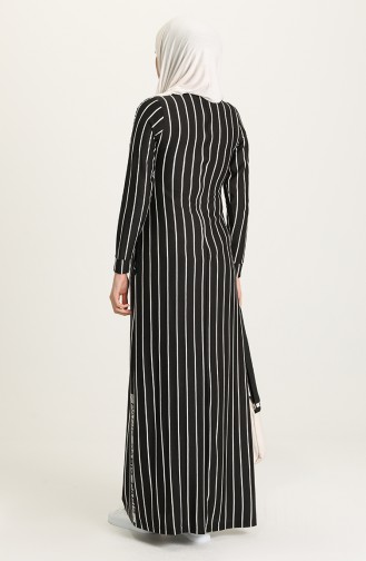 Black Hijab Dress 0884-03