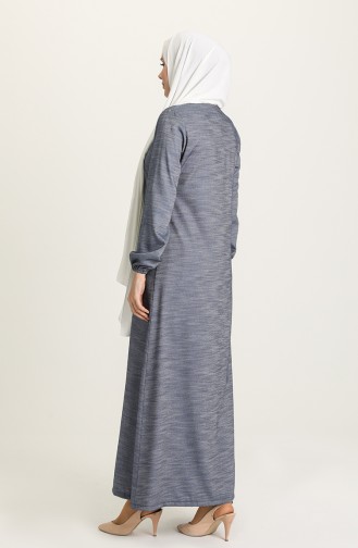 Jeansblau Abayas 3068-2