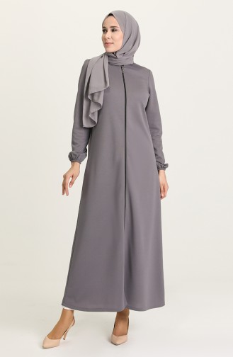 Gray Abaya 1011-04