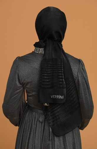 Zerafet Abiye Şal 11016-01 Siyah