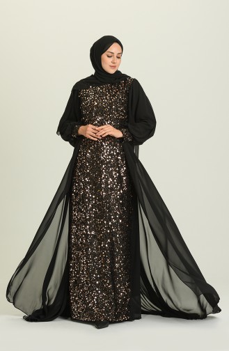 Habillé Hijab Noir 3415-01