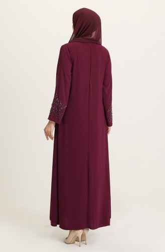 Purple İslamitische Avondjurk 5501-03