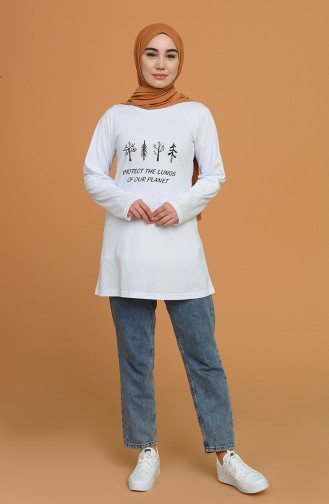 Weiß T-Shirt 5607-01
