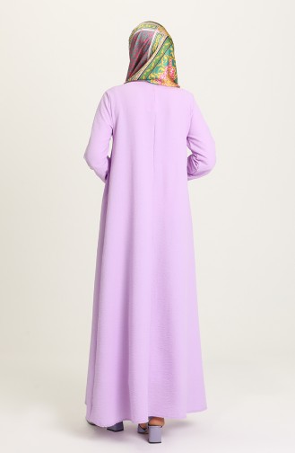 Lila Hijab Kleider 0636-04